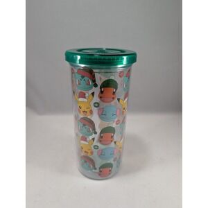 Pokemon Holiday Travel Tumbler 20‎ oz Pikachu Bulbasaur Charmander Squirtle